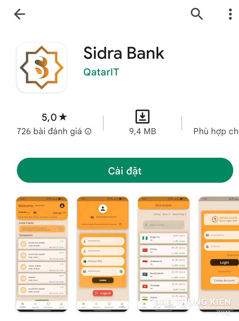 Tải Sidra Bank